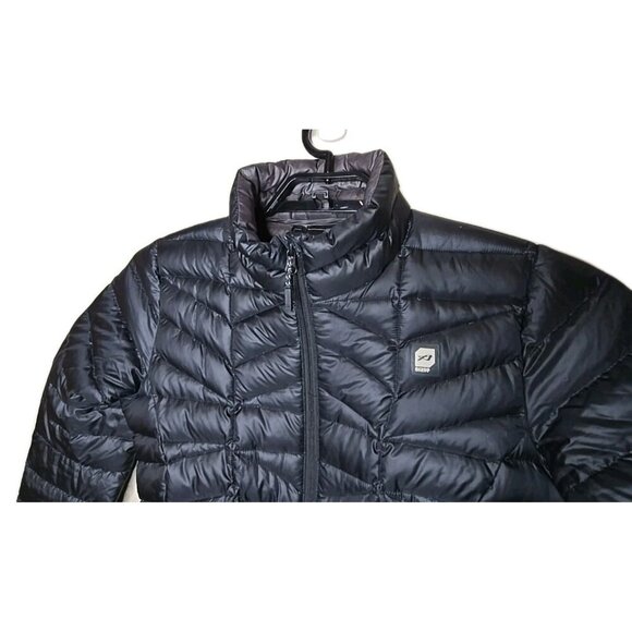 Orage Women's Black Quilted Puffer Down Coat Full Zip Size Small Packable t5 - Picture 3 of 10